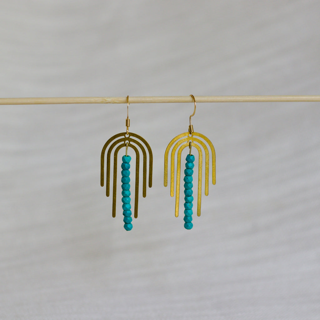 Turquoise Charm Earrings