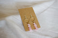 Rose Quartz Dangle Earrings