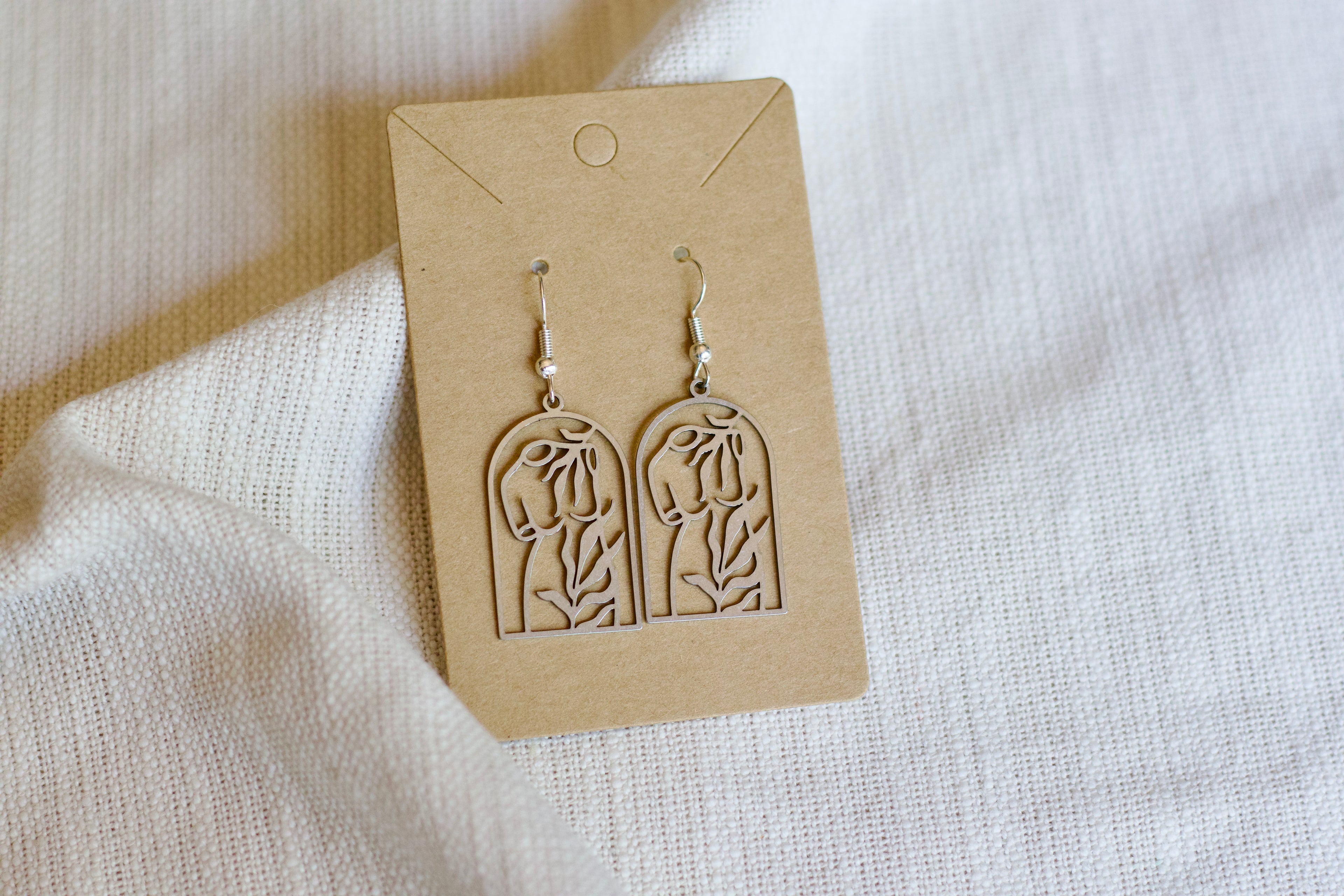Goddess Earrings- Rhodium