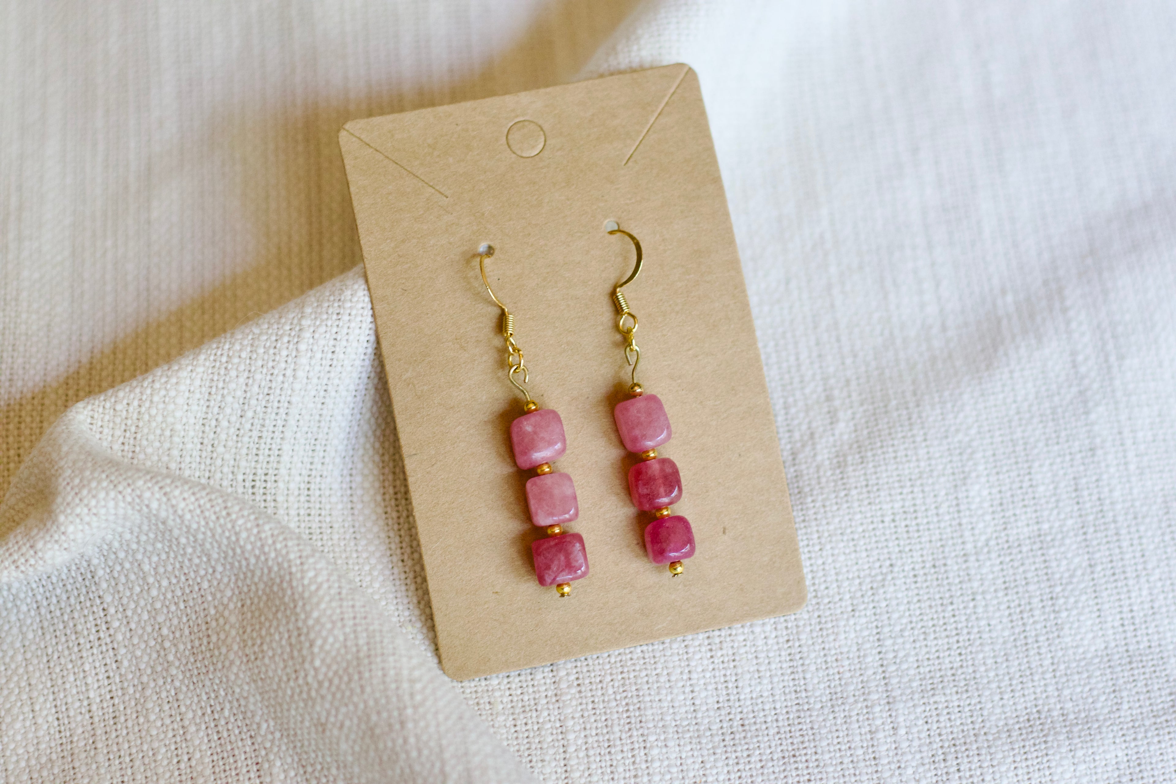 Strawberry Quartz Earrings