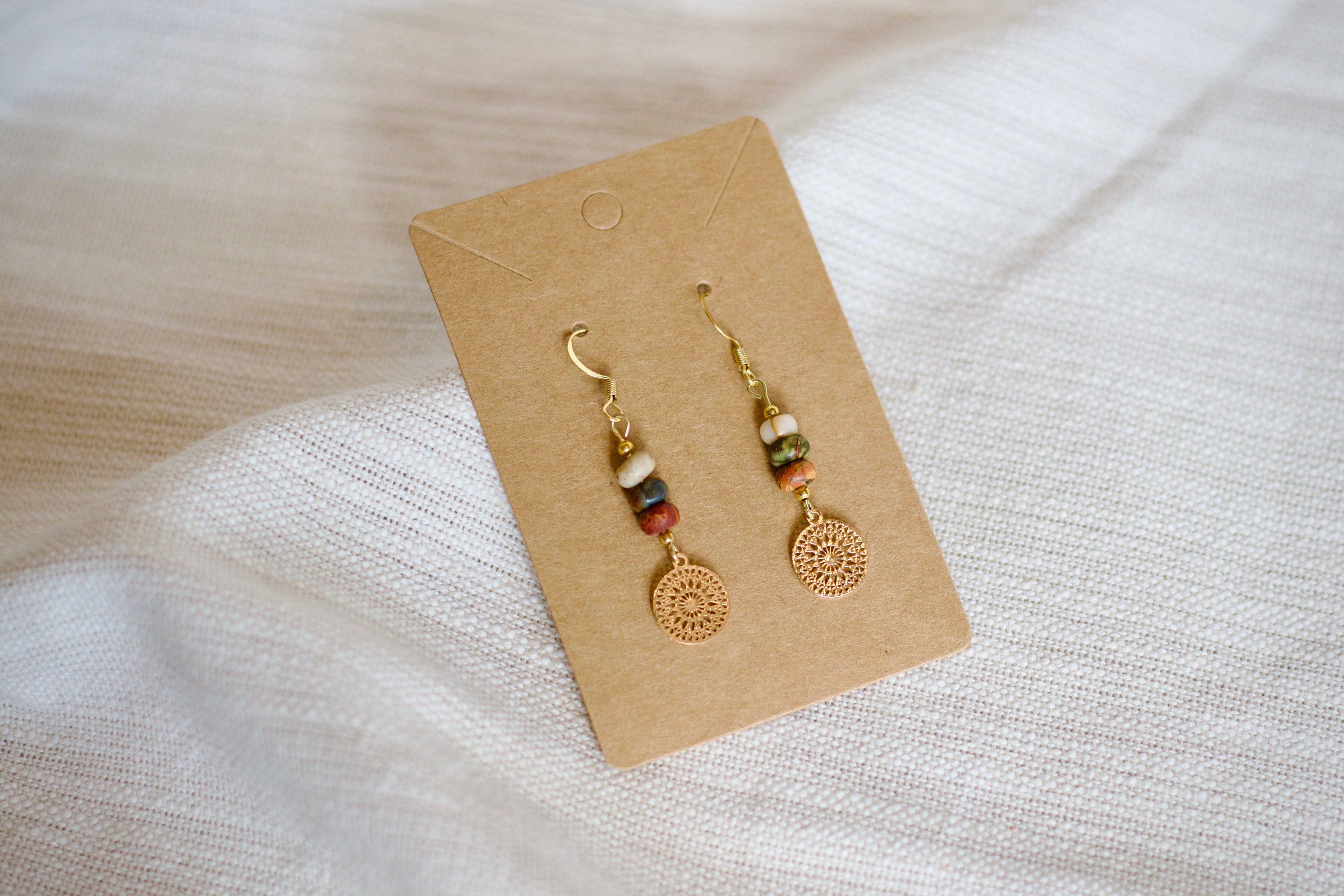 Geometric Earth Earrings