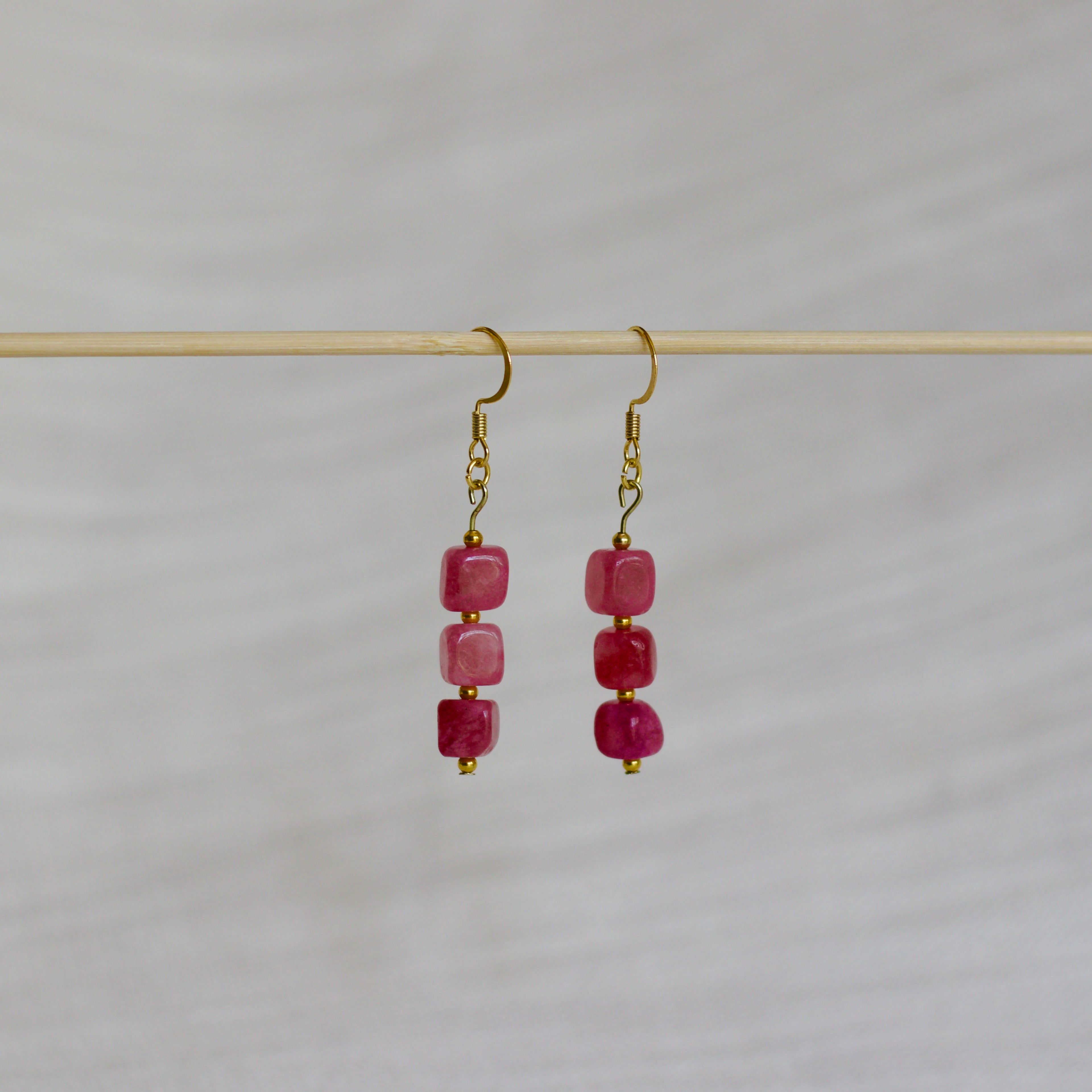 Strawberry Quartz Earrings