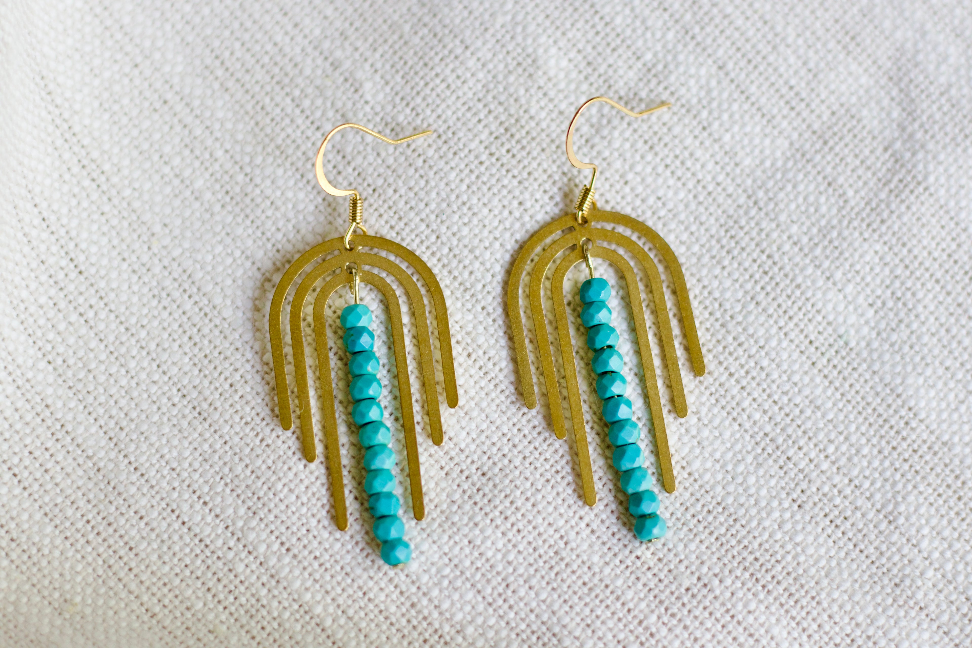 Turquoise Charm Earrings